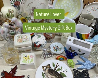 Vintage Nature Lover Mystery Gift Box: Retro Home Decor Collection- SEE DETAILS