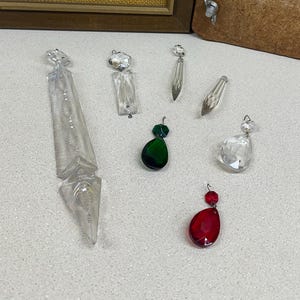 Vintage Crystal Chandelier Prisms – Icicle, Teardrop, Rectangular Glass Replacements Your Choice