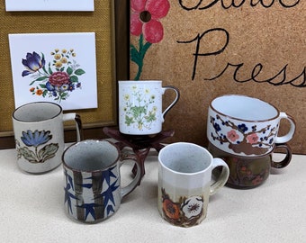 Vintage Tassen Steingut Kaffeetassen Teetassen Japan Korea Steinzeug Cottagecore Bauernhaus Dekor Ihrer Wahl