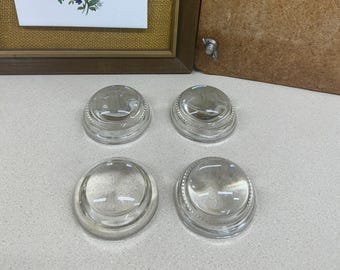 Vintage Paperweight Magnifying Glass Set of 4- See Details