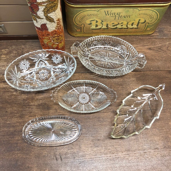 Vintage Dishes Serving Dishes Kitchen Decor Set of 5 Misc.