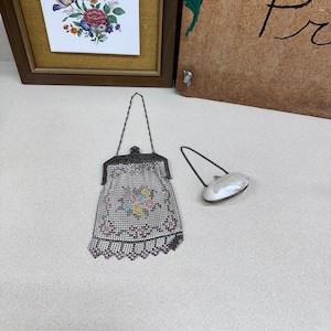 Vintage Purses Small Hand Bags Art Deco Metal Mesh Whiting & Davis 1920&#39;s Shell Coin Purse Your ChoiceYour Choice