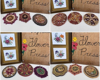 Vintage Straw Trivets Hot Pads Wall Decor Boho Natural Decor Your Choice