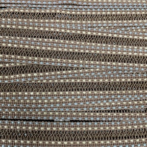 Vintage Trim Lace Border Brown Tan Blue Natural image 3