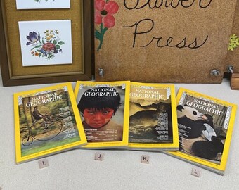 Vintage 1972 National Geographic Magazine: Collectible Birthday