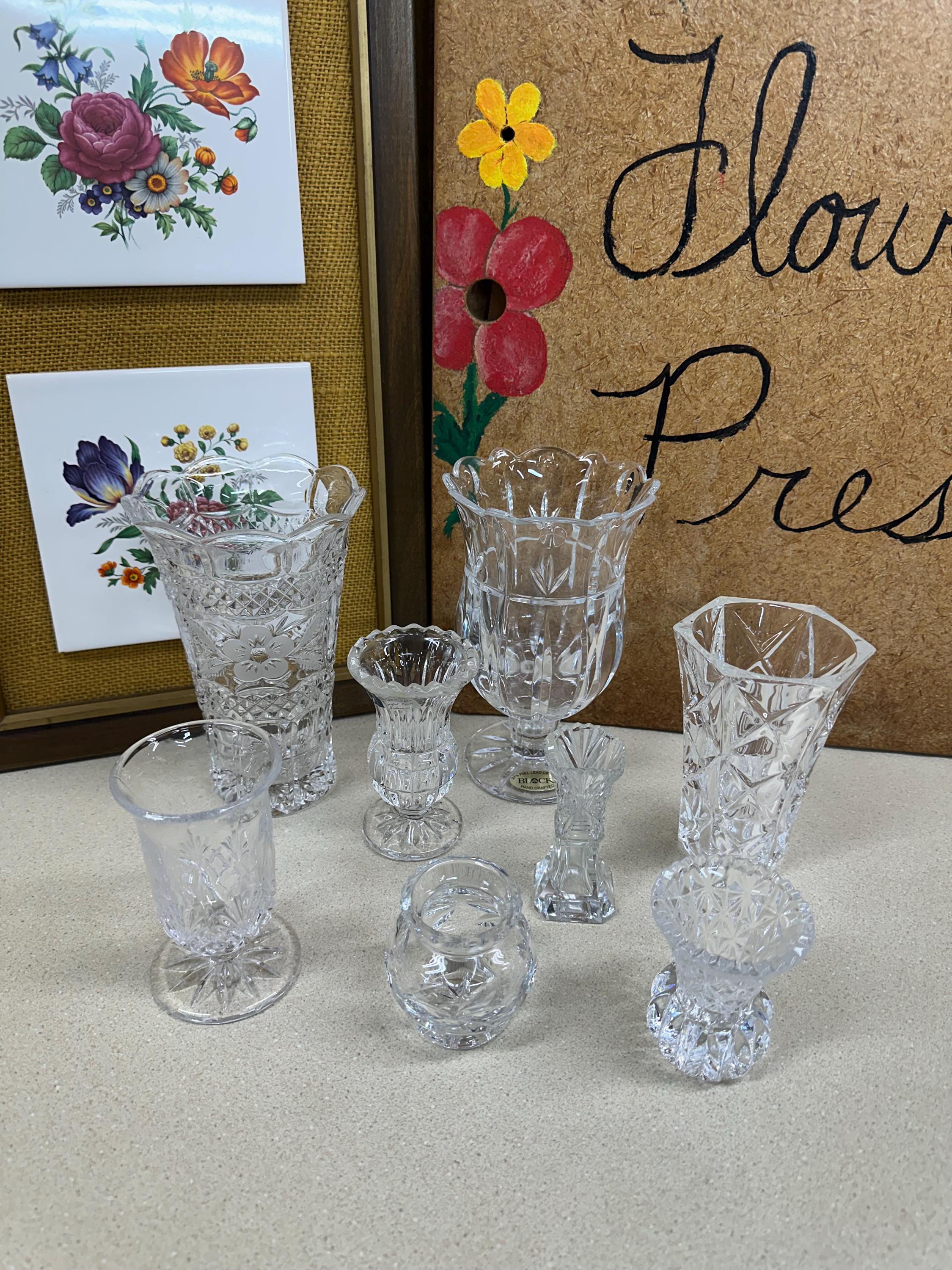 Glass Basket Vase - Etsy