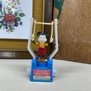 Vintage Toys Games Mickey Mouse Tricky Trapeze Made in the USA Old Toy