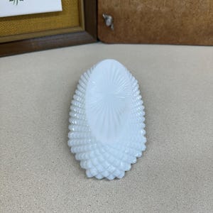 Vintage White Milk Glass Dish: Cottagecore Farmhouse Decor- SEE DETAILS image 5