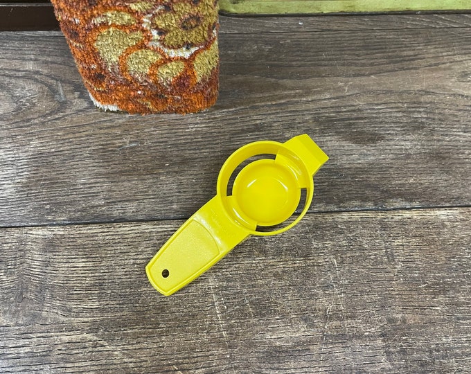 Vintage Tupperware Egg Yolk Separator Yellow USA Etsy
