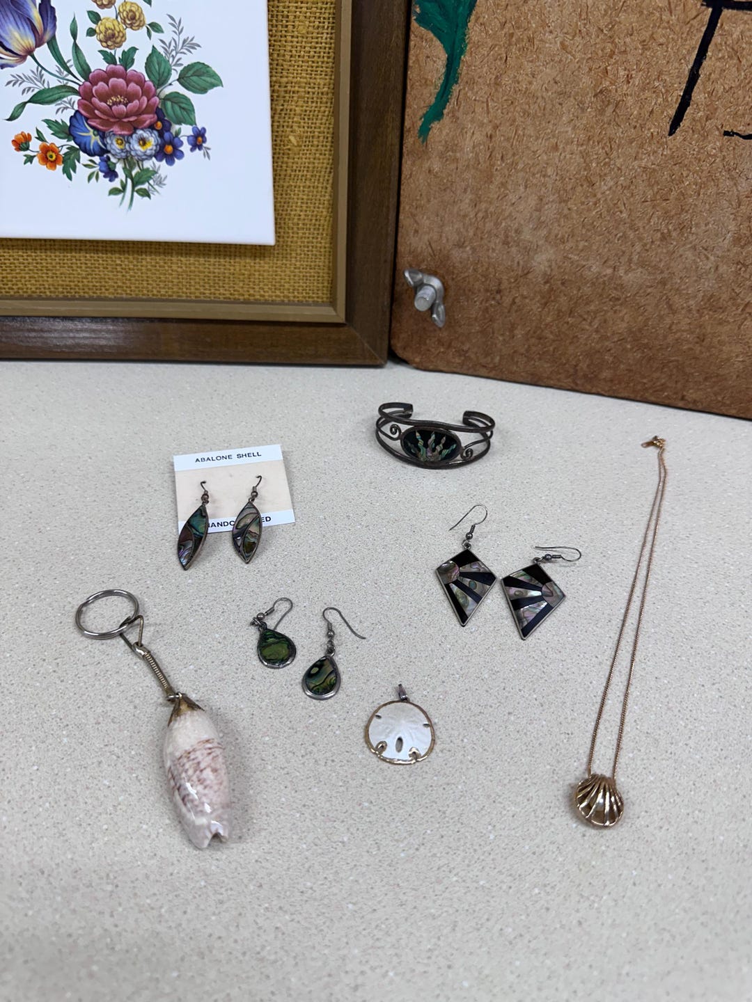 Vintage Seashells/ Abalone Shells/ Jewelry Lot/ Costume Jewelry ...