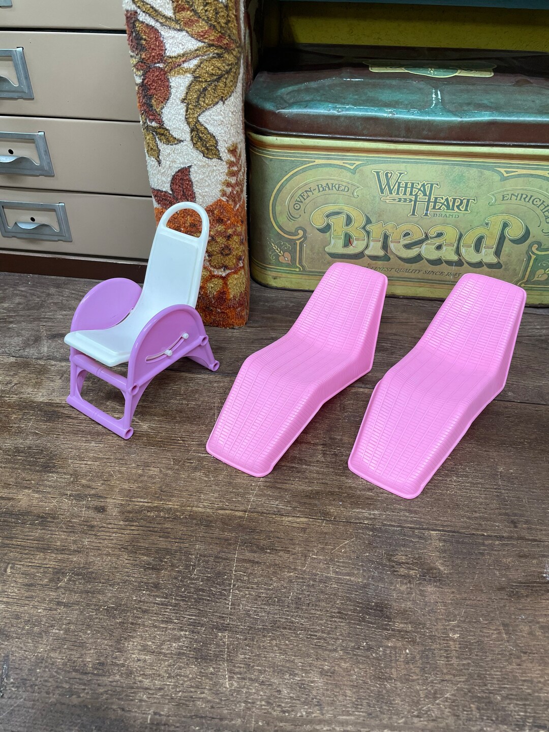 Vintage Barbie Doll Chairs Salon Chair Beach Pool Lounge Etsy