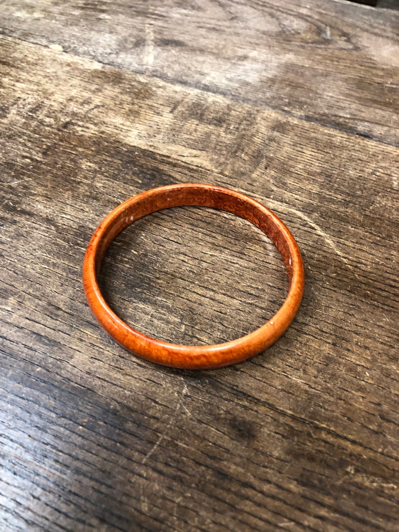 Vintage Bracelet Bangle Brown Orange