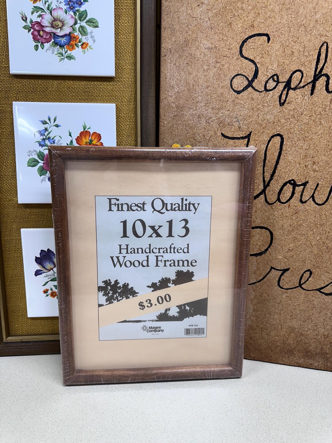Vintage Picture Frame Wood New in Package Retro Farmhouse Decor ...