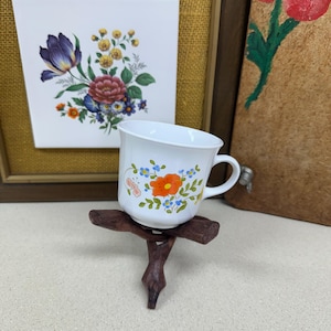 Vintage Teacup Corelle Corning Coffee Cups Corning Ware USA Wildflower Floral