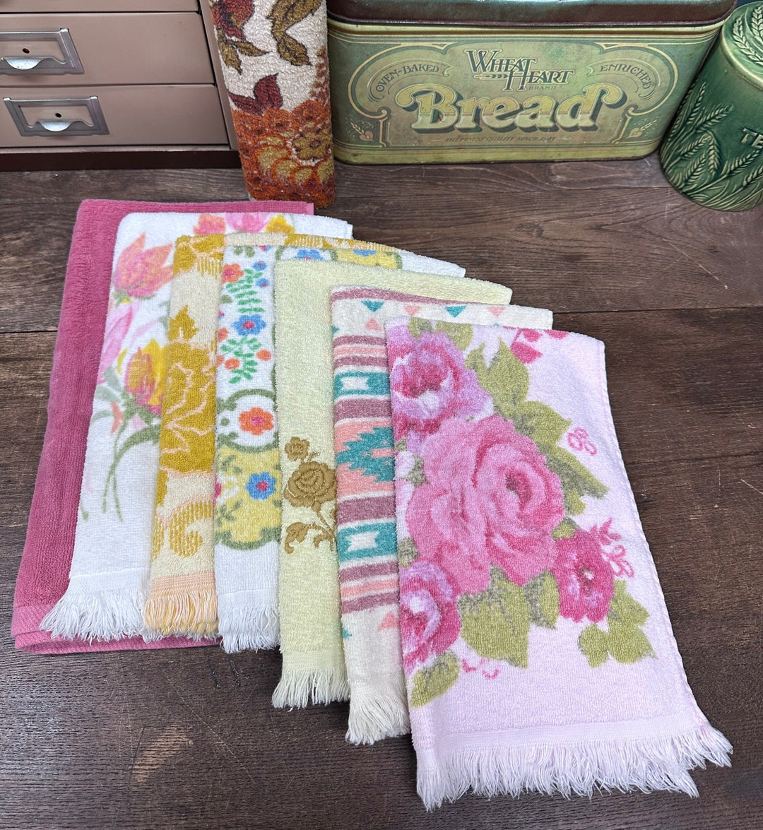 Vintage Hand Towels Bathroom Towels Made in the USA Your Choice - Etsy