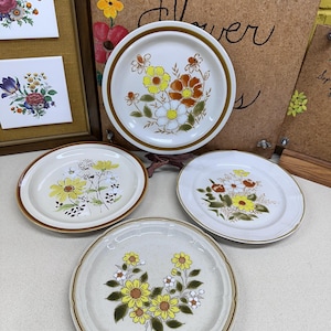 Vintage Plates Dinner Plates Mismatched Japan Stoneware Serving Pieces Retro Floral Decor Your Choice