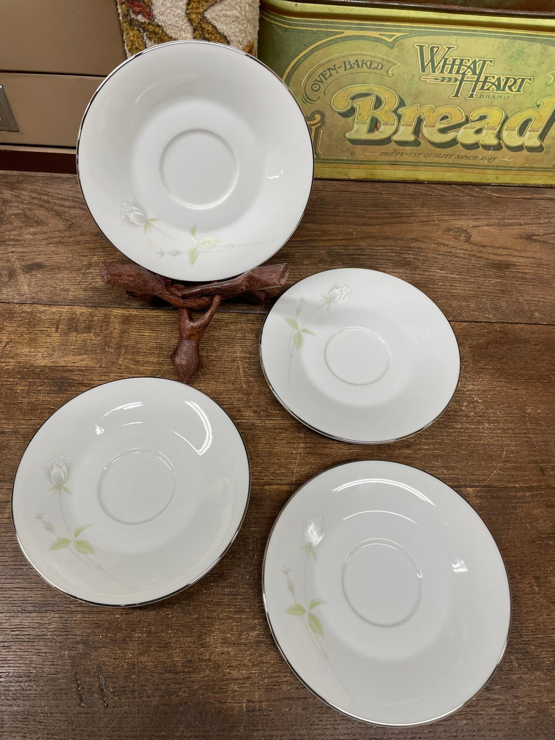 Vintage Saucers Set of 4 Executive House Fine China Cindy Etsy