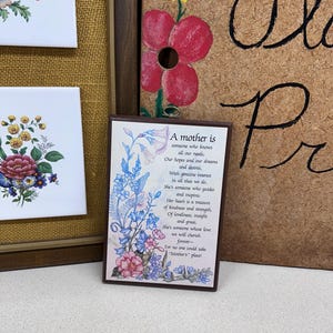 Vintage Mother Mom Wall Hanging Wall Decor Wood Plaque Retro Home Decor Mother&#39;s Day Gift
