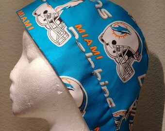 Miami Dolphins Welding Welders Hat Surgeon Doo Rag Skullcap Do Rag Bandana