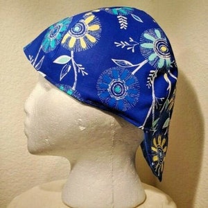 Soudage soudeurs Chapeau Chirurgien Caps Daisy Flower Blue PRINT