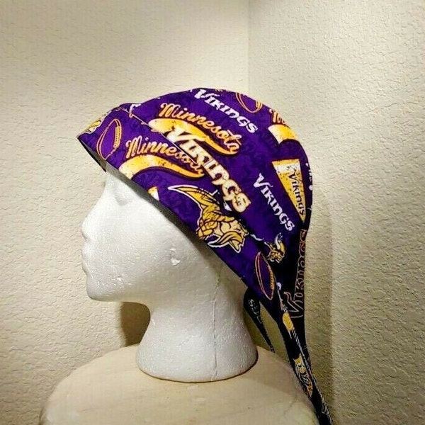 Minnesota Vikings Welding Welders Hat Caps Surgeon Doo Rag Skullcap Do Rag Bandana