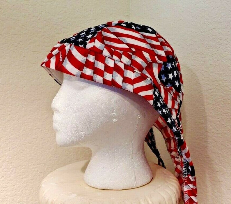 American Flag Welding Welders Hat Surgeon Caps Doo Rag - Etsy