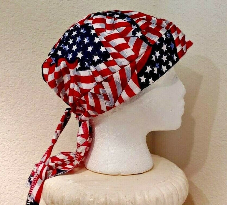 American Flag Welding Welders Hat Surgeon Caps Doo Rag - Etsy