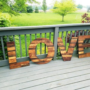 Love, Wood Letters Love, Rustic Wood Love,  Wooden Words, Rustic Home, Rustic Word Cutout, Custom Wooden Wall Decor, Rustic wooden Word