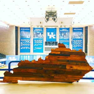 Large Wood Kentucky Sign, Rustic Kentucky Wall Art, Reclaimed Wood Kentucky, Kentucky Wooden Cutout, Large Kentucky Sign, Man Cave, Barnwood