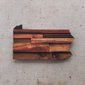 Pennsylvania Rustic Wood State Cut Out, Pennsylvania Wood Art Sign, Pennsylvania Wood Sign, Pennsylvania, PA