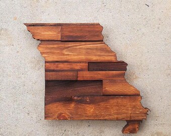 Missouri Rustic Wood State Cut Out, Wood Art Sign, Missouri Wood Sign, Rustic Home Decor, Missouri Barnwood, Missouri Home Decor