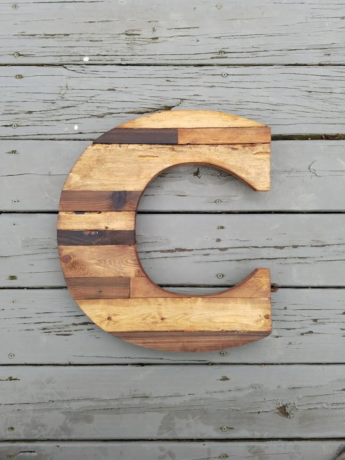Large Wood Letters Rustic Letter Cutout Custom Wooden Wall Etsy