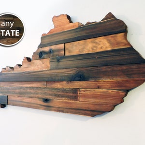 Rustic Wood State Cut Out, Large State Cutout, Wood State Outline, Wooden State Sign, State Art, State Cutout, State Wall Decor, State Love