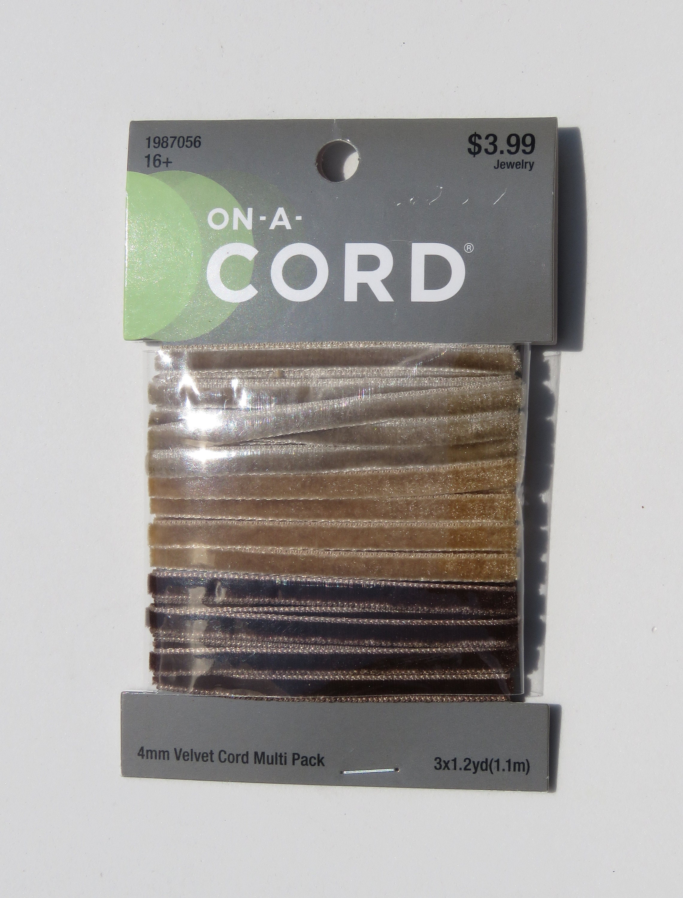 4 Mm Brown Velvet Cord Multi Pack -  Canada