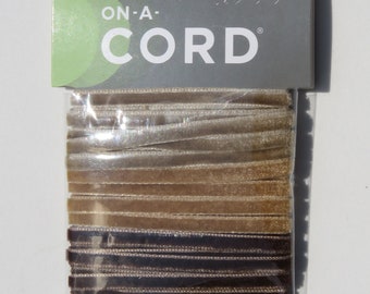 4 mm Brown Velvet Cord Multi Pack