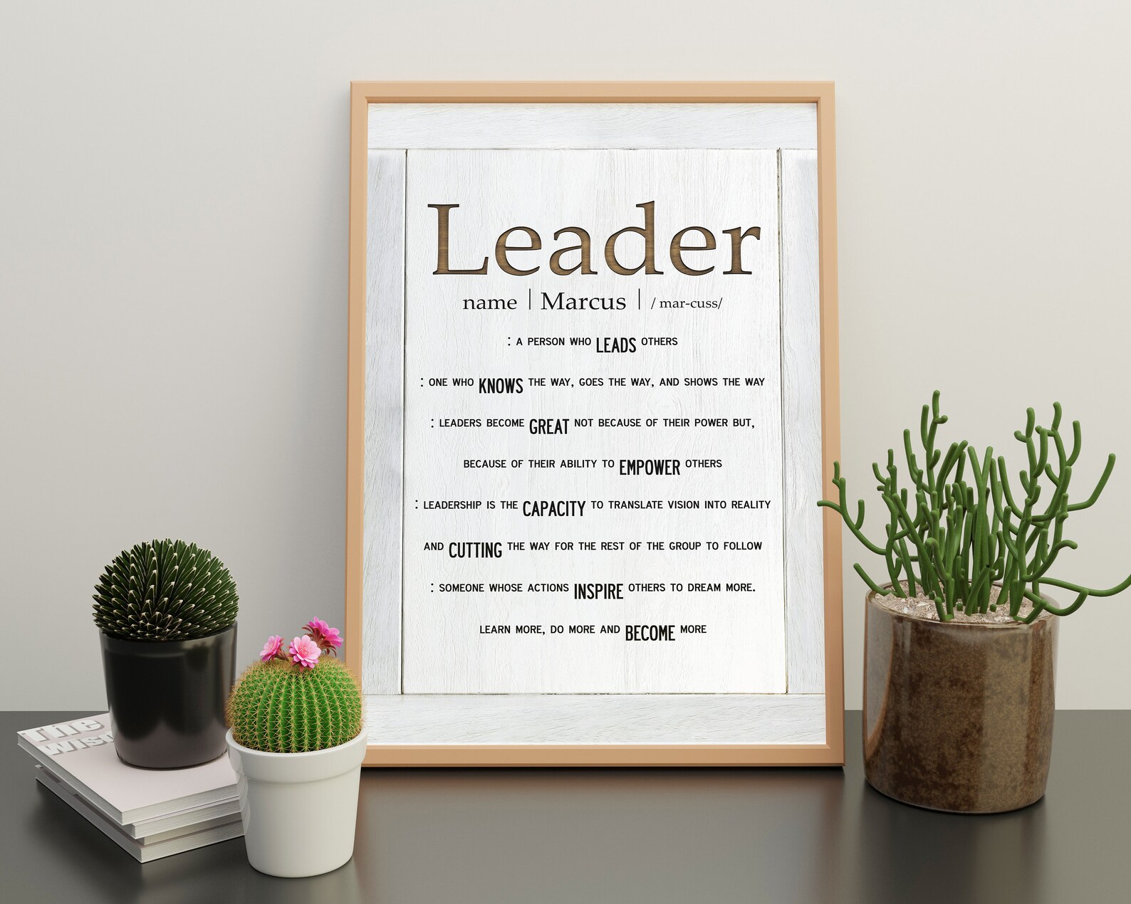 Personalized Gift For Leader Poster Leader Definition Leader Etsy