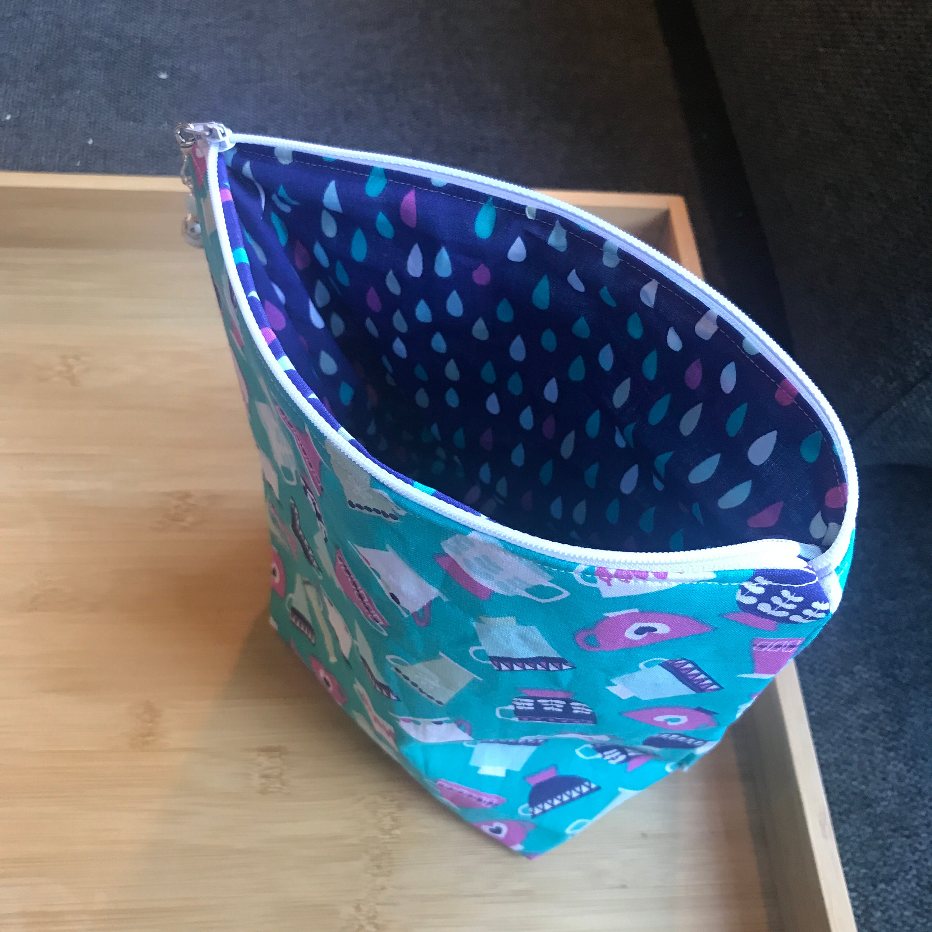 Small Project Bag Teacups Fits 12 Skeins Etsy UK