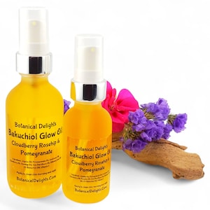 Bakuchiol Glow Oil with Cloudberry, Rosehip & Pomegranate - Plant-Based Retinol, Non-Greasy, Bio-Retinol image 7