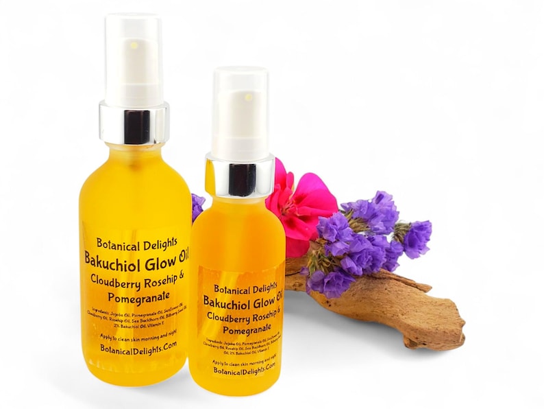 Bakuchiol Glow Oil with Cloudberry, Rosehip & Pomegranate - Plant-Based Retinol, Non-Greasy, Bio-Retinol image 7