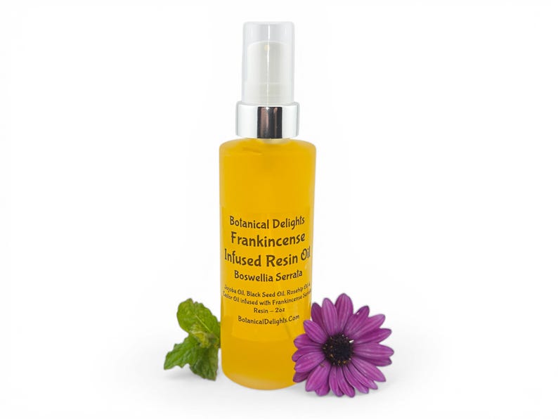 Frankincense Resin Oil with Boswellia Serrata, Lg 2oz Size - skin-loving fatty acids and antioxidants image 5