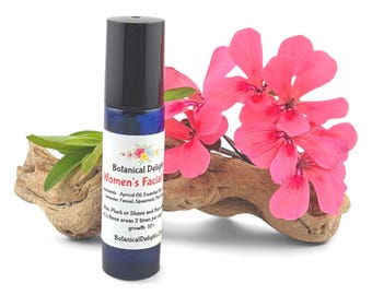Women's Facial Hair Roller and AHA Toner - Natural and Plant Based, Slow down women's facial hair