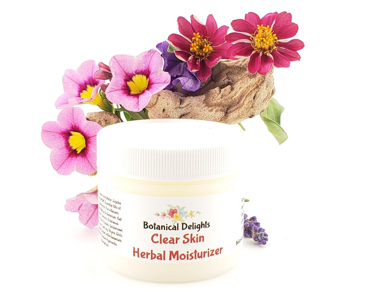 Herbal Moisturizer Clear Skin, Natural skincare for complicated skin, sensitive skin, redness image 8