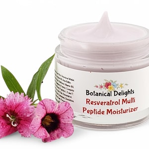 Resveratrol Multi Peptide Facial Cream, powerful botanical extracts with innovative peptides for beautiful, healthy skin, facial moisturizer