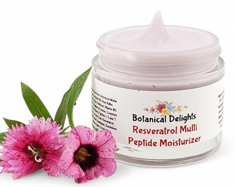 Resveratrol Multi Peptide Facial Cream, powerful botanical extracts with innovative peptides for beautiful, healthy skin, facial moisturizer