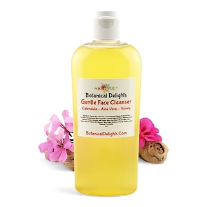 Gentle Facial Cleanser - Calendula, Aloe Vera, Honey - soothing botanicals, nourishing extracts, and hydrating ingredients - All skin types