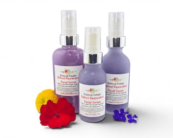 Retinol Resveratrol Serum, High potency 2.5% Retinol product with RESULTS! Natural, plant based skincare, Best Seller
