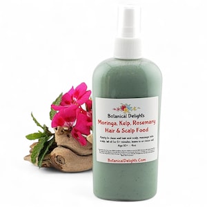 Moringa, Kelp & Rosemary Hair Scalp Food, Balance your scalp and deeply nourish your hair, detangler, braids, locs, protective styles