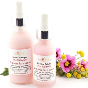 Multivitamin Supreme Facial Serum - A Double Serum Superfood for your Face! Replenishes vital nutrients for a healthy complexion image 6