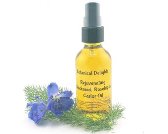 Black Seed, Rosehip & Castor Oil Serum, Rejuvenating serum for skin and hair, Improves multiple skin conditions