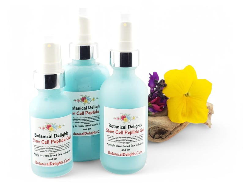 Stem Cell Peptide Gel, Science Based Botanical Active Skincare for Beautiful Skin, Amino Acids image 4